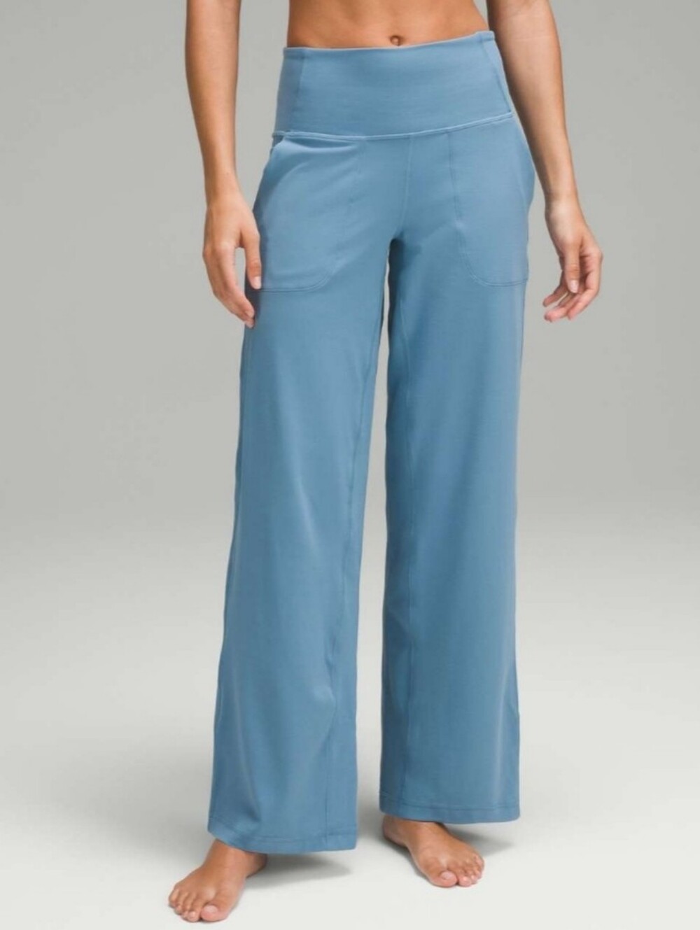 Lululemon Align High-Rise Wide-Leg Pant 31" Utility Blue size 6